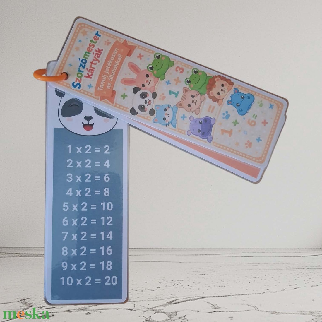 Szorzótábla gyakorlásához - Szorzómester kártyák - játék & sport - készségfejlesztő és logikai játék - oktató játékok - Meska.hu