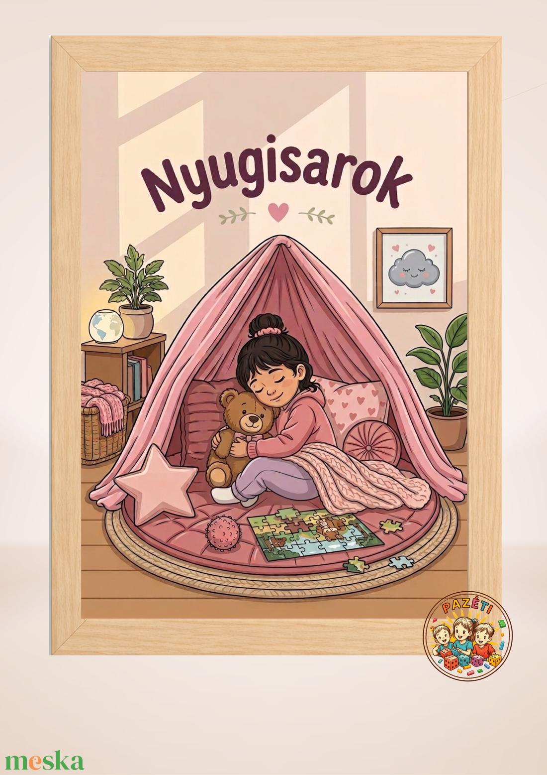 Nyugisarok - falikép, dekoráció lányoknak és fiúknak - baba - mama - babaszoba dekoráció - gyerekszoba falmatrica - Meska.hu