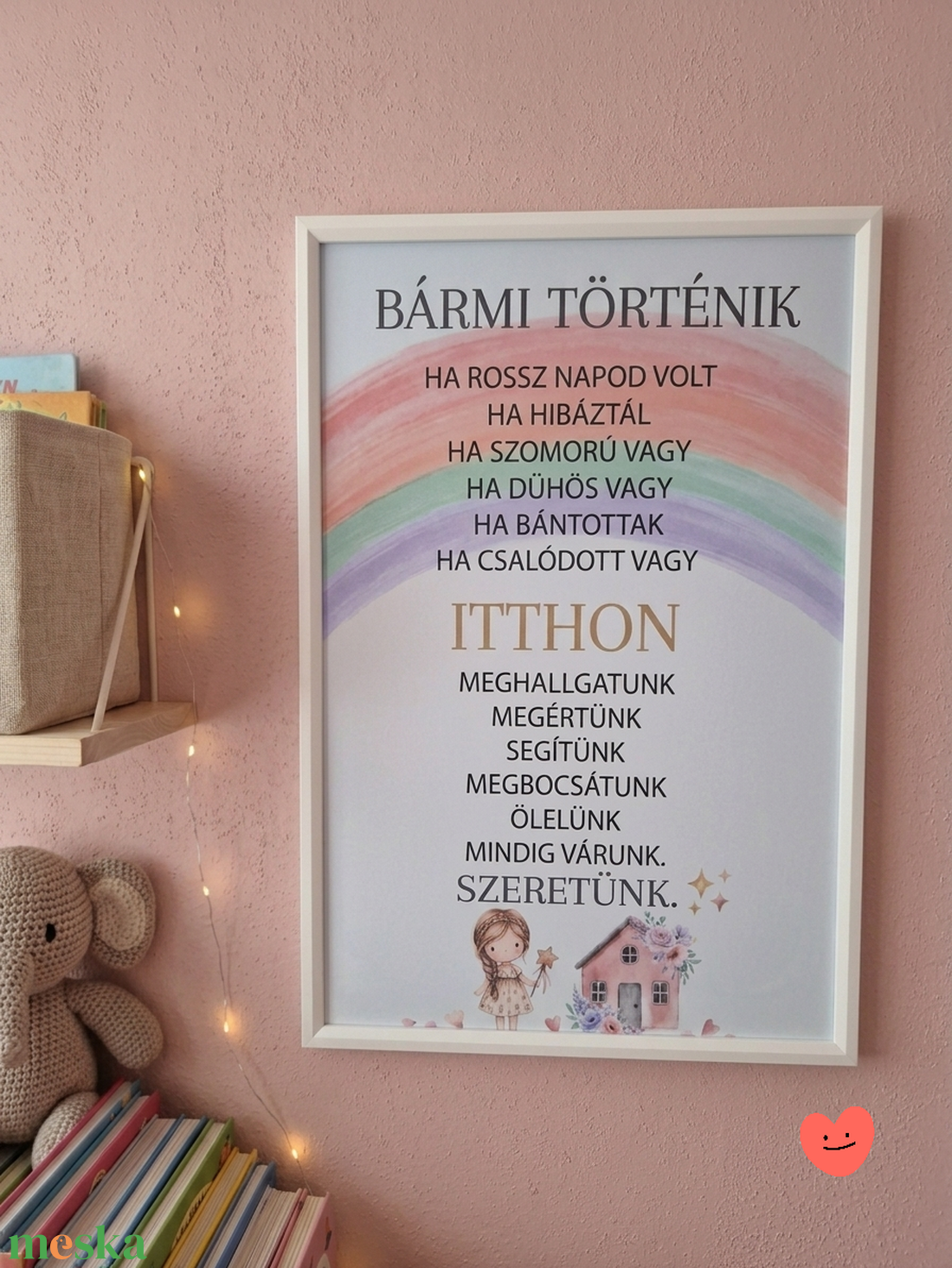 Érzelmi biztonság � támogató üzenet falikép, dekoráció kisfiúknak, kislányoknak - baba - mama - babaszoba dekoráció - gyerekszoba falmatrica - Meska.hu