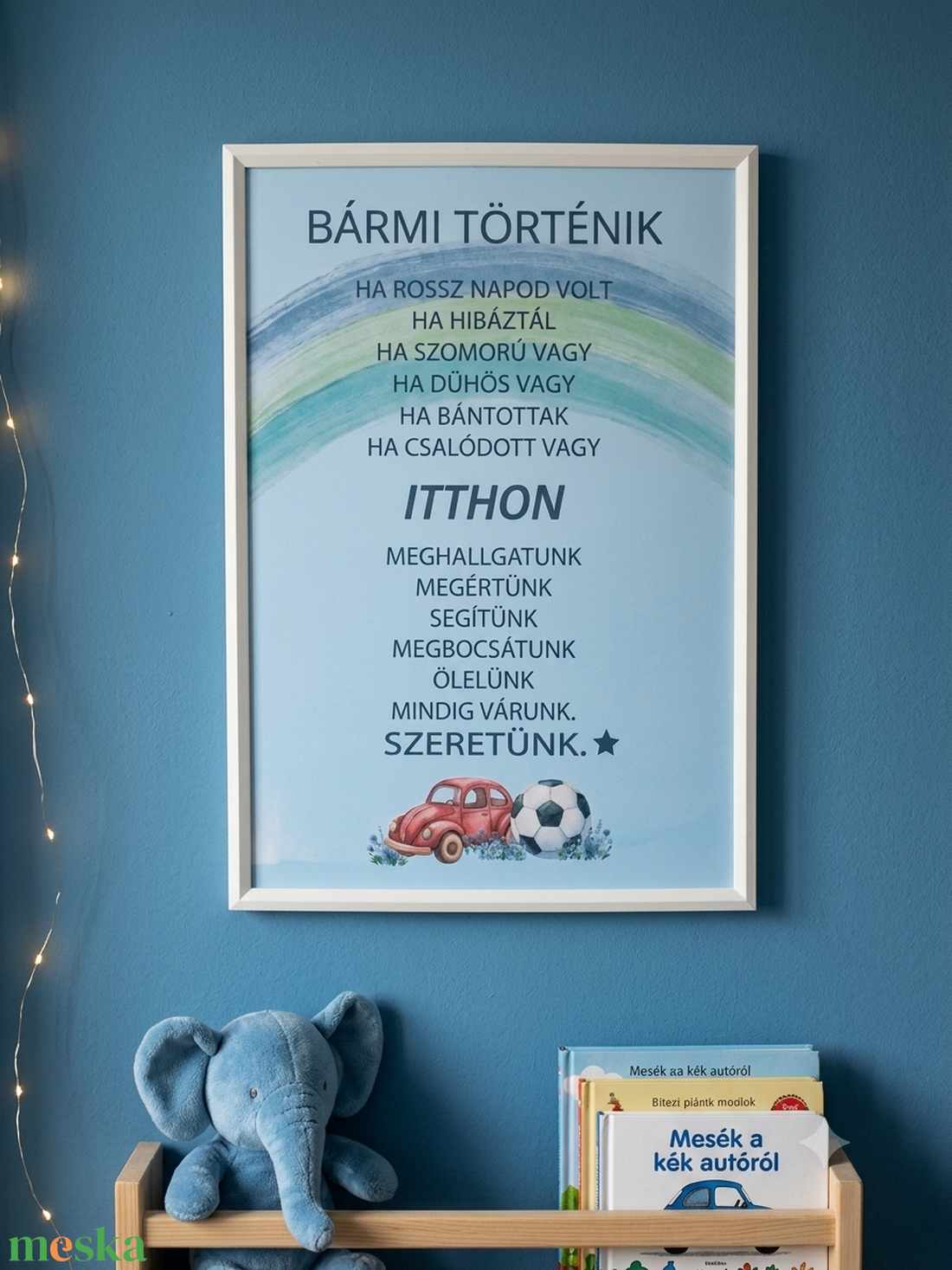 Érzelmi biztonság � támogató üzenet falikép, dekoráció kisfiúknak, kislányoknak - baba - mama - babaszoba dekoráció - gyerekszoba falmatrica - Meska.hu