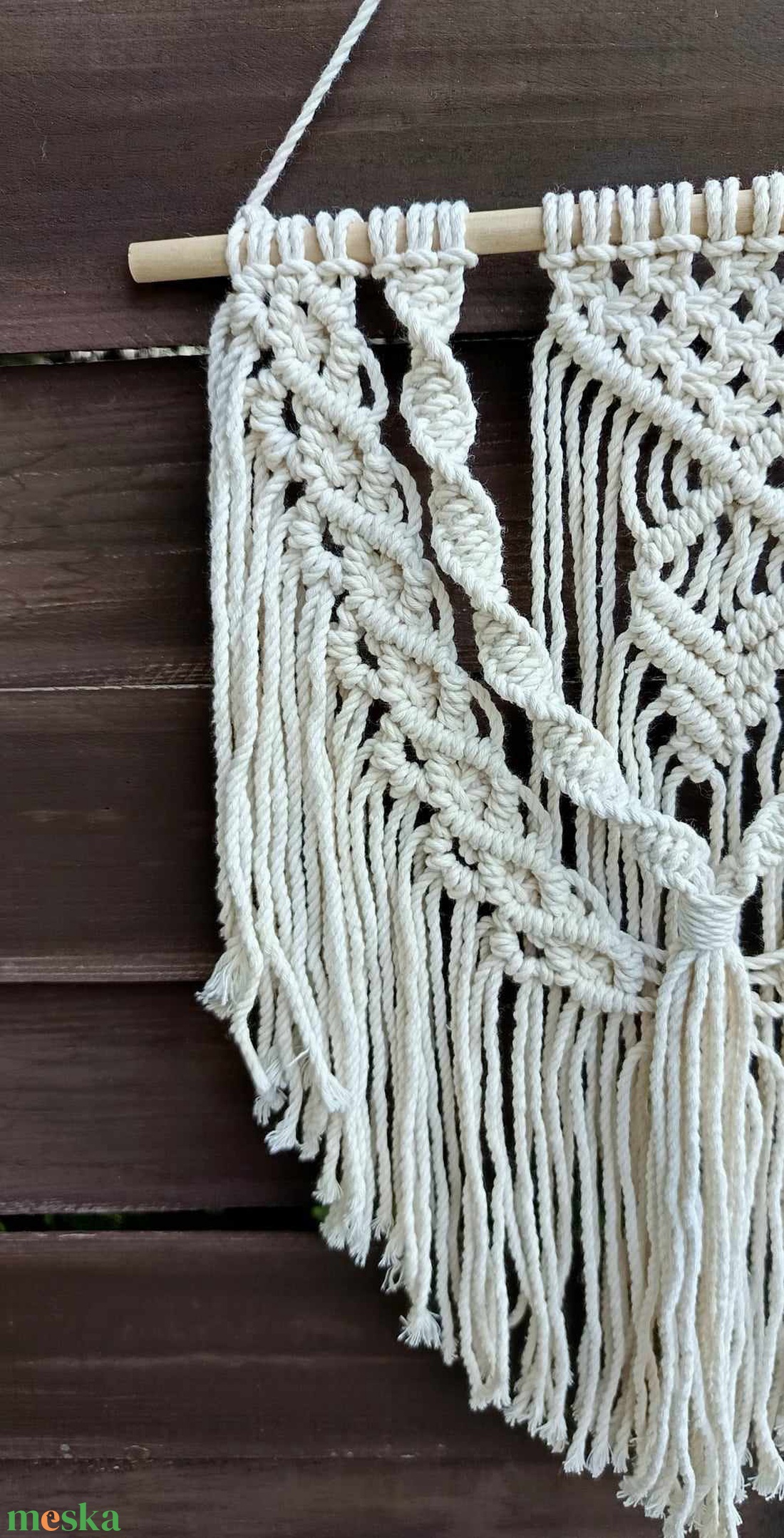 Makramé fali dekoráció - otthon & életmód - dekoráció - fali és függő dekoráció - falra akasztható dekor - Meska.hu Makramé fali dekoráció - otthon & életmód - dekoráció - fali és függő dekoráció - falra akasztható dekor - Meska.hu