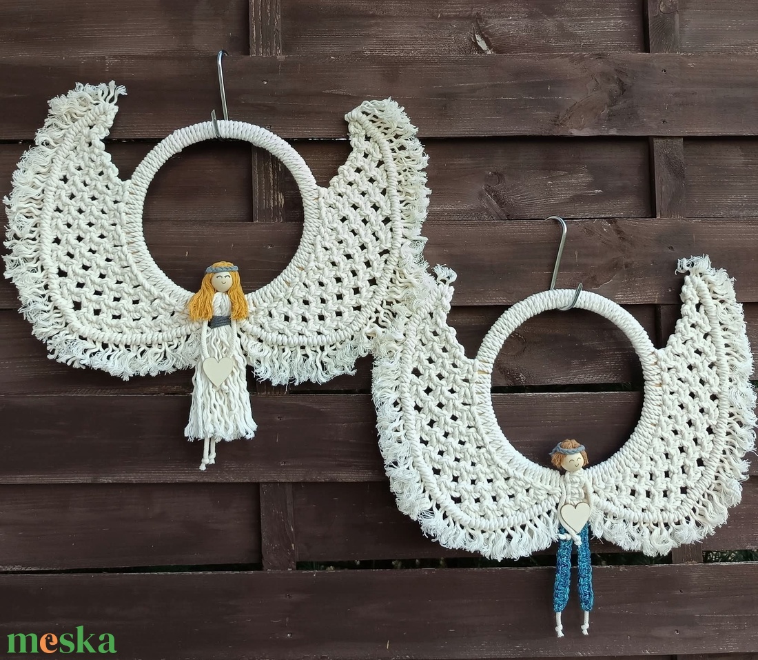 Angyalka fali dekoráció - otthon & életmód - dekoráció - fali és függő dekoráció - falra akasztható dekor - Meska.hu