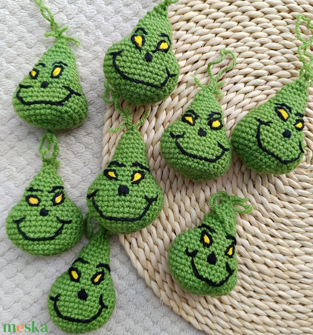 Grincs karácsonyfadísz - karácsony - karácsonyi lakásdekoráció - karácsonyfadíszek - Meska.hu