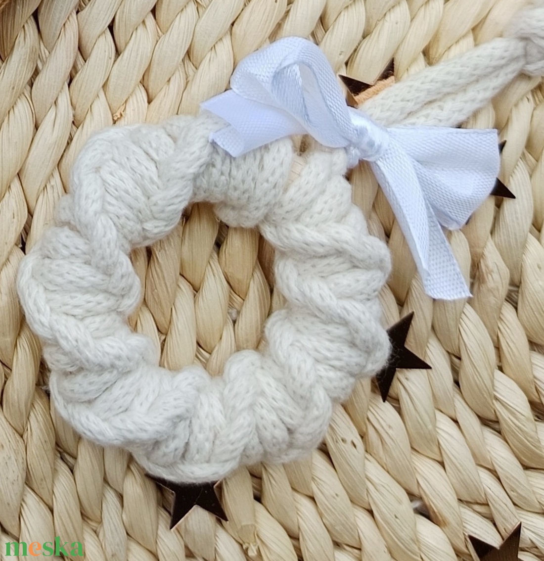 Koszorúcska karácsonyfadísz - karácsony - karácsonyi lakásdekoráció - karácsonyfadíszek - Meska.hu