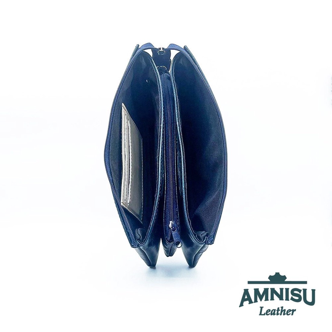 Acél kék egyenes kristály köves női pénztárca G6007 -  - Meska.hu