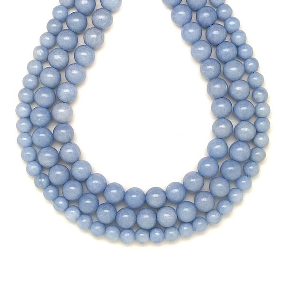 Angelit golyó 6mm A  ékszerkészítő alapanyag (füzér) - kellékek & szerszámok - ásvány alapanyag - ásványfüzér - Meska.hu