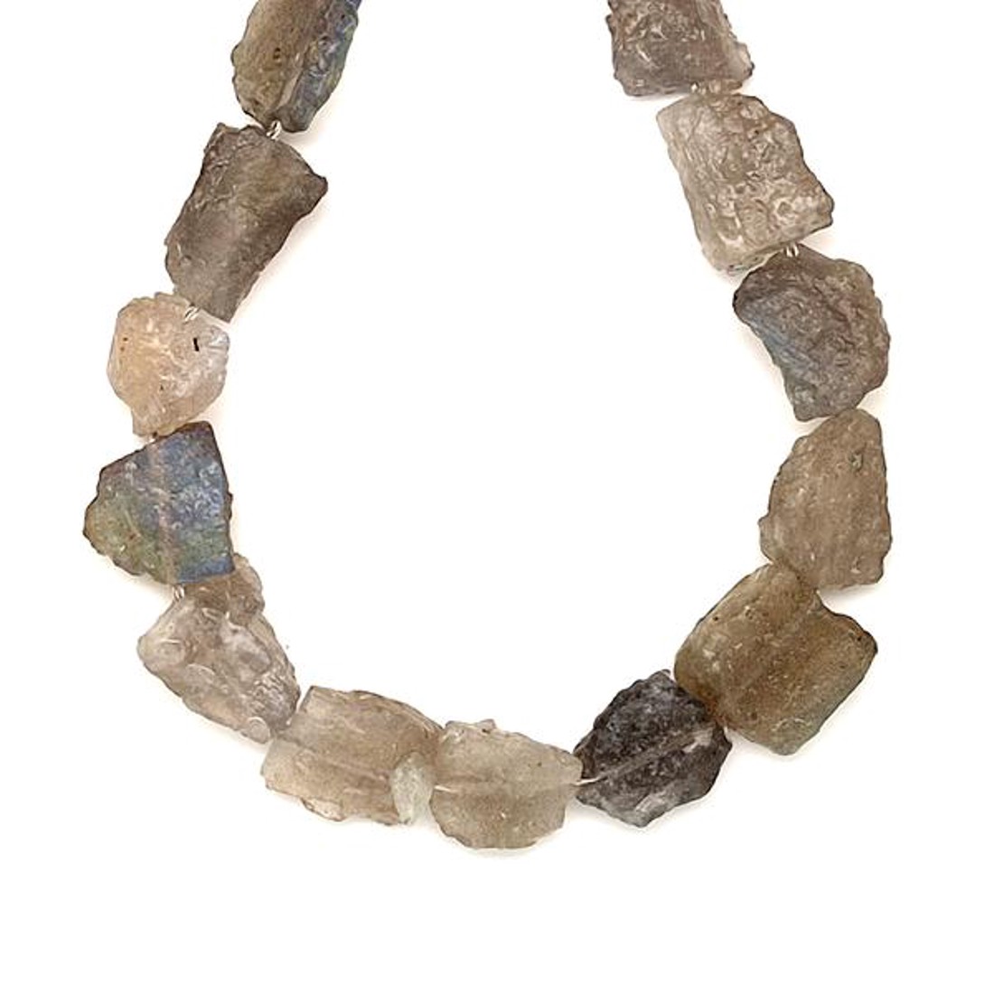 Labradorit nyers darabok 12-15mm  ékszerkészítő alapanyag (füzér) - kellékek & szerszámok - ásvány alapanyag - ásványfüzér - Meska.hu