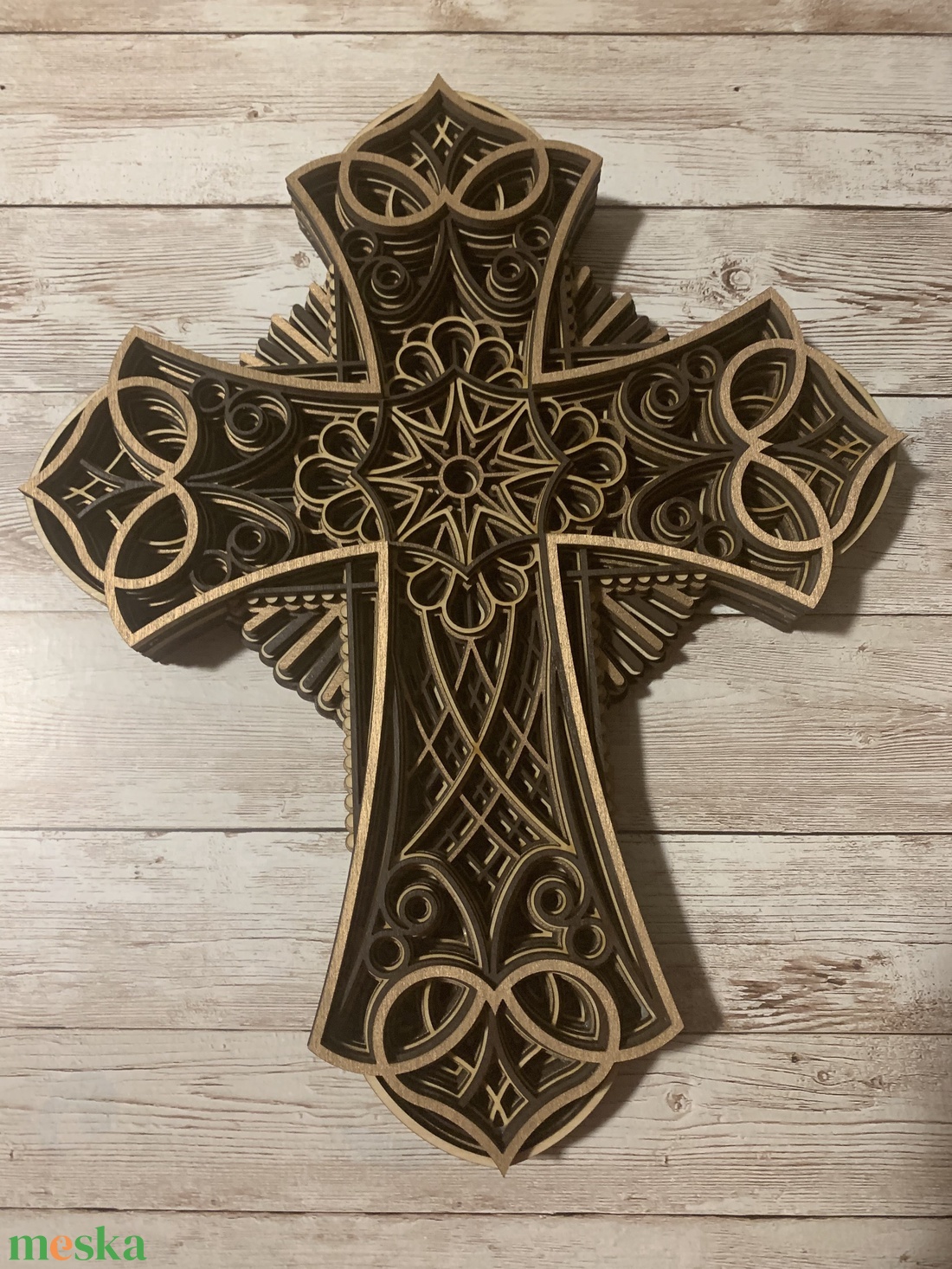 Mandala kereszt - otthon & életmód - dekoráció - spiritualitás - mandala - Meska.hu