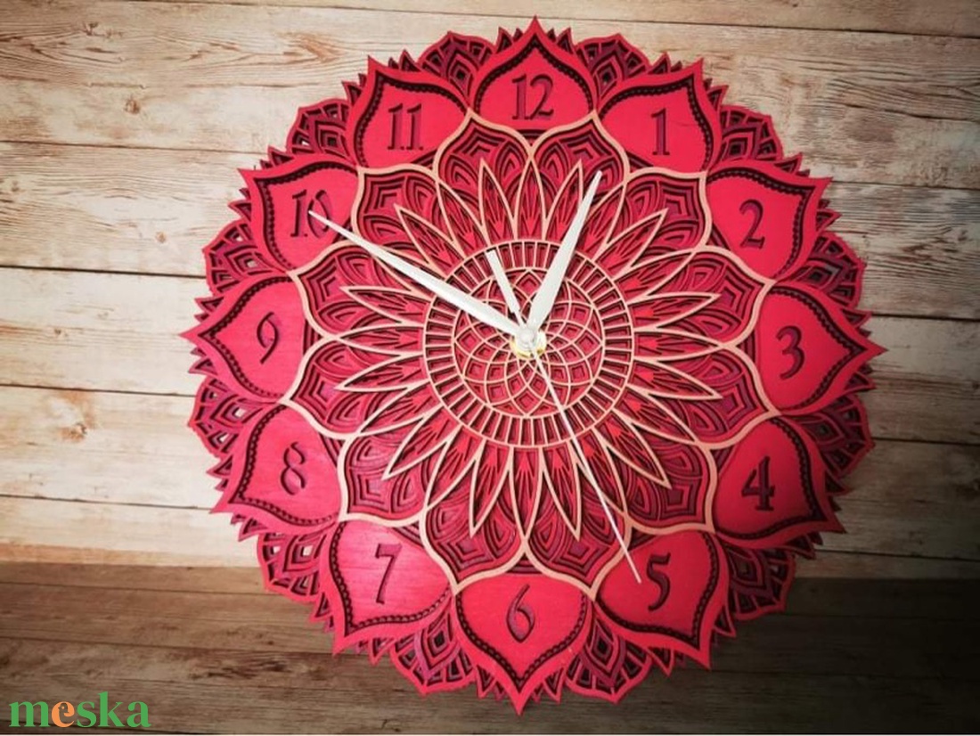 Mandala óra 36 cm átmérővel  - otthon & lakás - dekoráció - fali és függő dekoráció - falióra & óra - Meska.hu