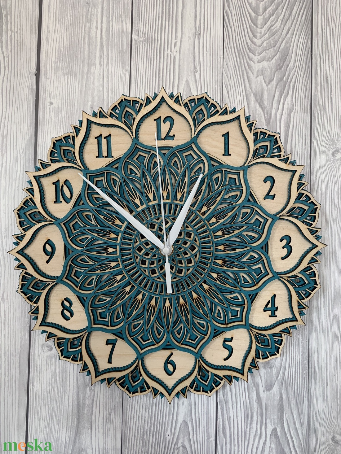 Mandala óra 36 cm átmérővel  - otthon & lakás - dekoráció - fali és függő dekoráció - falióra & óra - Meska.hu