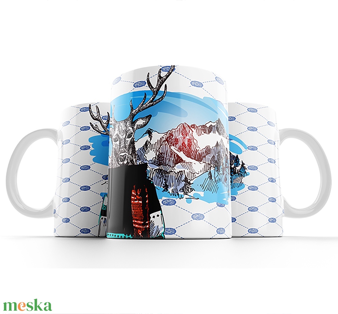 Szarvasos bögre - otthon & életmód - konyhafelszerelés, tálalás - tálalás - bögre & csésze - Meska.hu Szarvasos bögre - otthon & életmód - konyhafelszerelés, tálalás - tálalás - bögre & csésze - Meska.hu