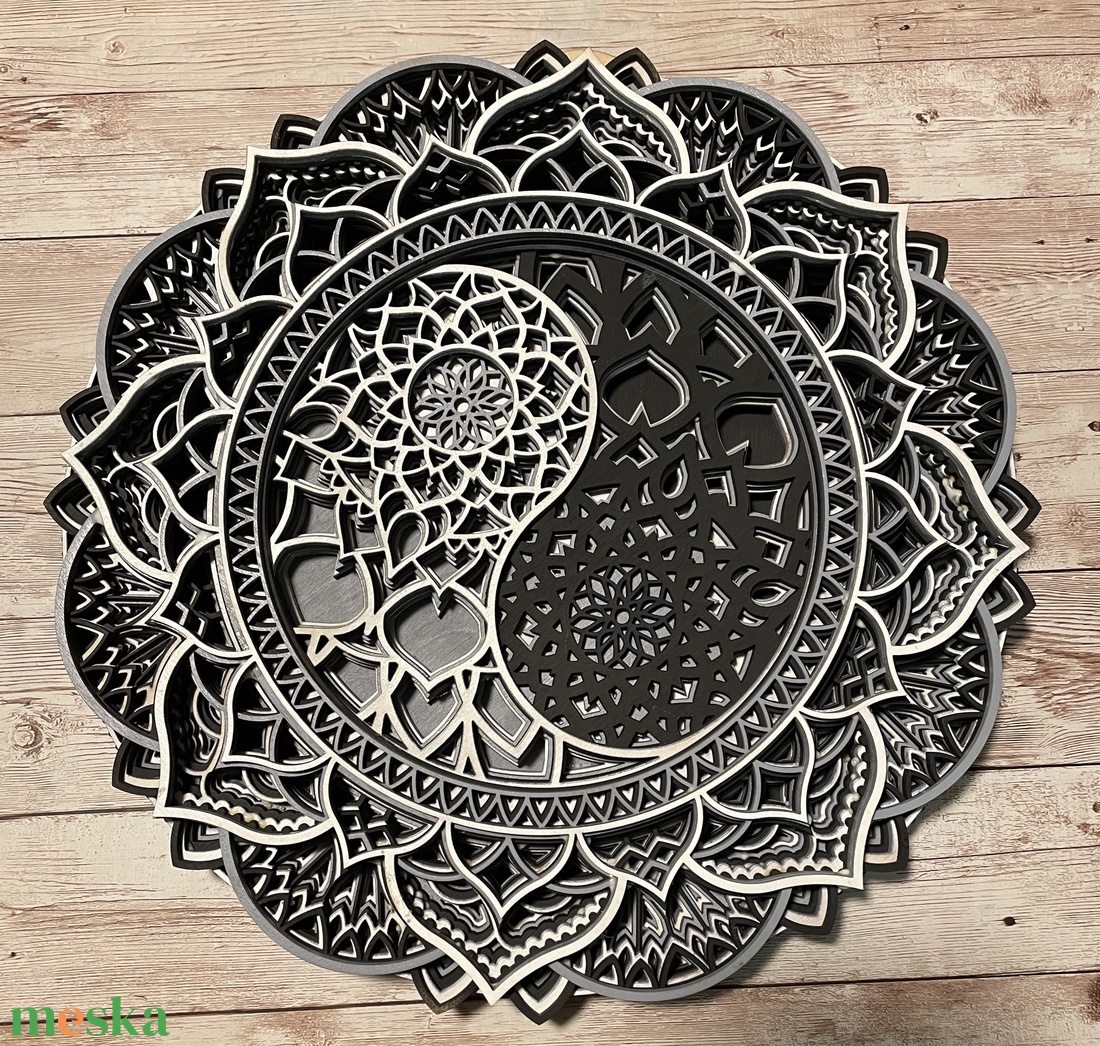 Yin-yang mandala falikép - otthon & életmód - dekoráció - kép & falikép - fából készült kép - Meska.hu Yin-yang mandala falikép - otthon & életmód - dekoráció - kép & falikép - fából készült kép - Meska.hu