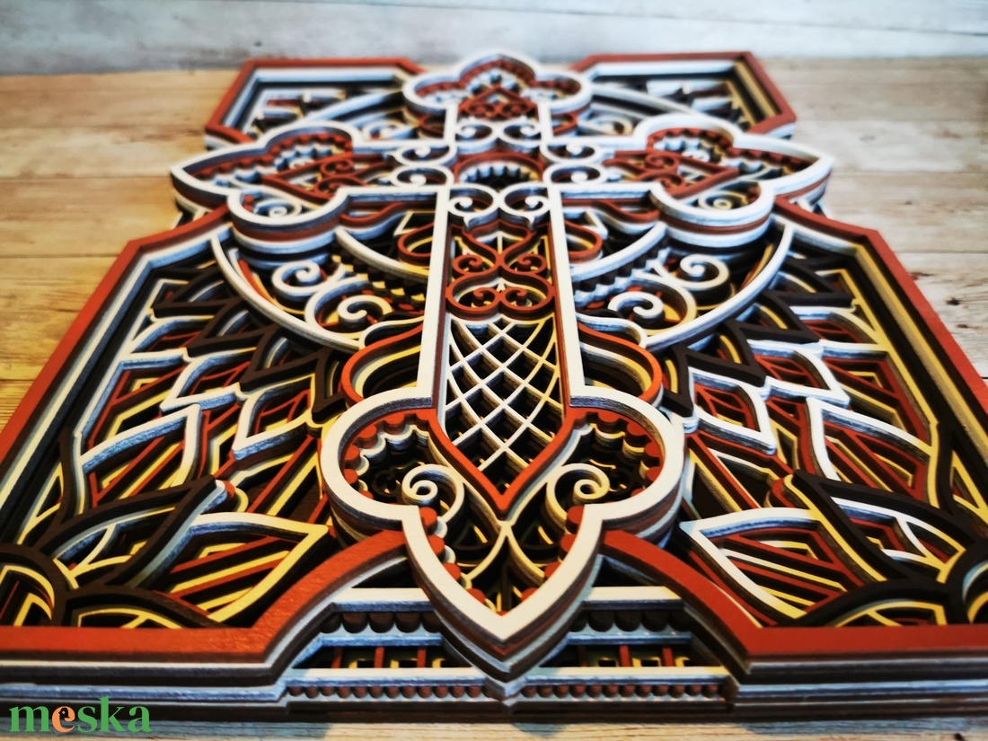Mandala fali kereszt, 8 rétegű fali kép - otthon & életmód - vallás - kereszt - Meska.hu Mandala fali kereszt, 8 rétegű fali kép - otthon & életmód - vallás - kereszt - Meska.hu
