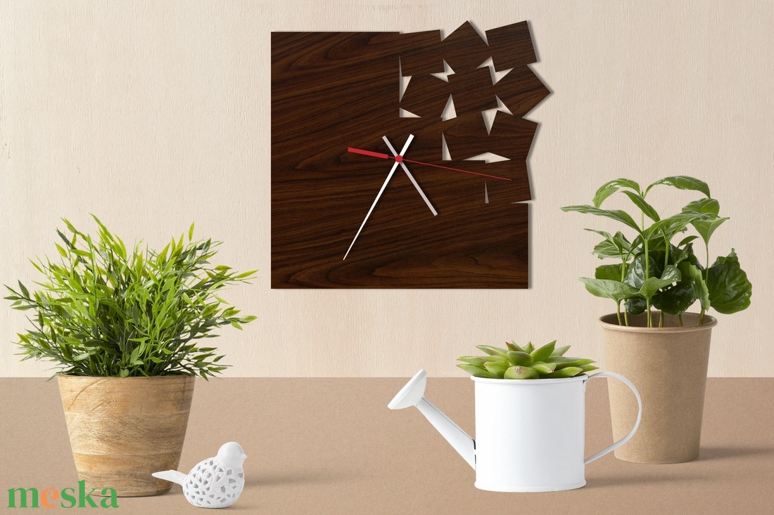 Minimalista, modern design falióra - kockák - otthon & életmód - dekoráció - fali és függő dekoráció - falióra & óra - Meska.hu