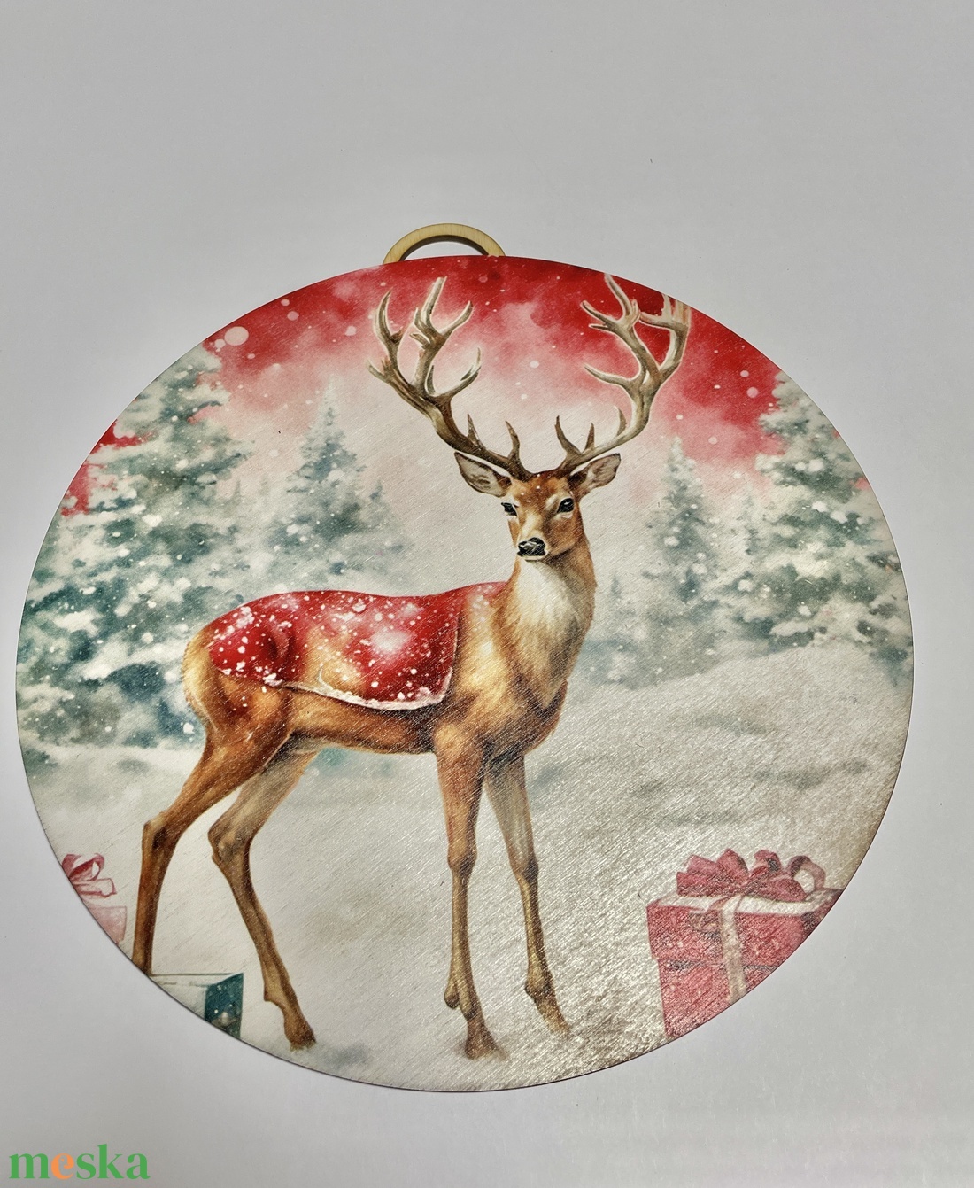Karácsonyi kopogtató, 29 cm átmérőjű ajtódísz fából, vintage karácsonyi szarvas - karácsony - karácsonyi lakásdekoráció - karácsonyi ajtódíszek - Meska.hu Karácsonyi kopogtató, 29 cm átmérőjű ajtódísz fából, vintage karácsonyi szarvas - karácsony - karácsonyi lakásdekoráció - karácsonyi ajtódíszek - Meska.hu