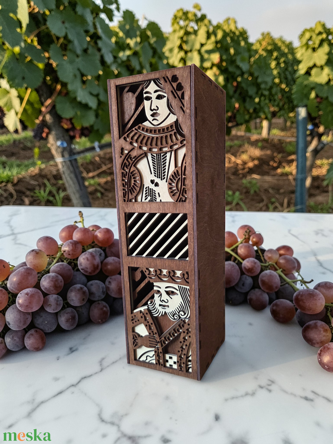 Prémium italtartó - születésnapra, névnapra, évfordulóra, ajándékba - király és dáma - otthon & életmód - konyhafelszerelés, tálalás - italos kellékek - italtartó - Meska.hu