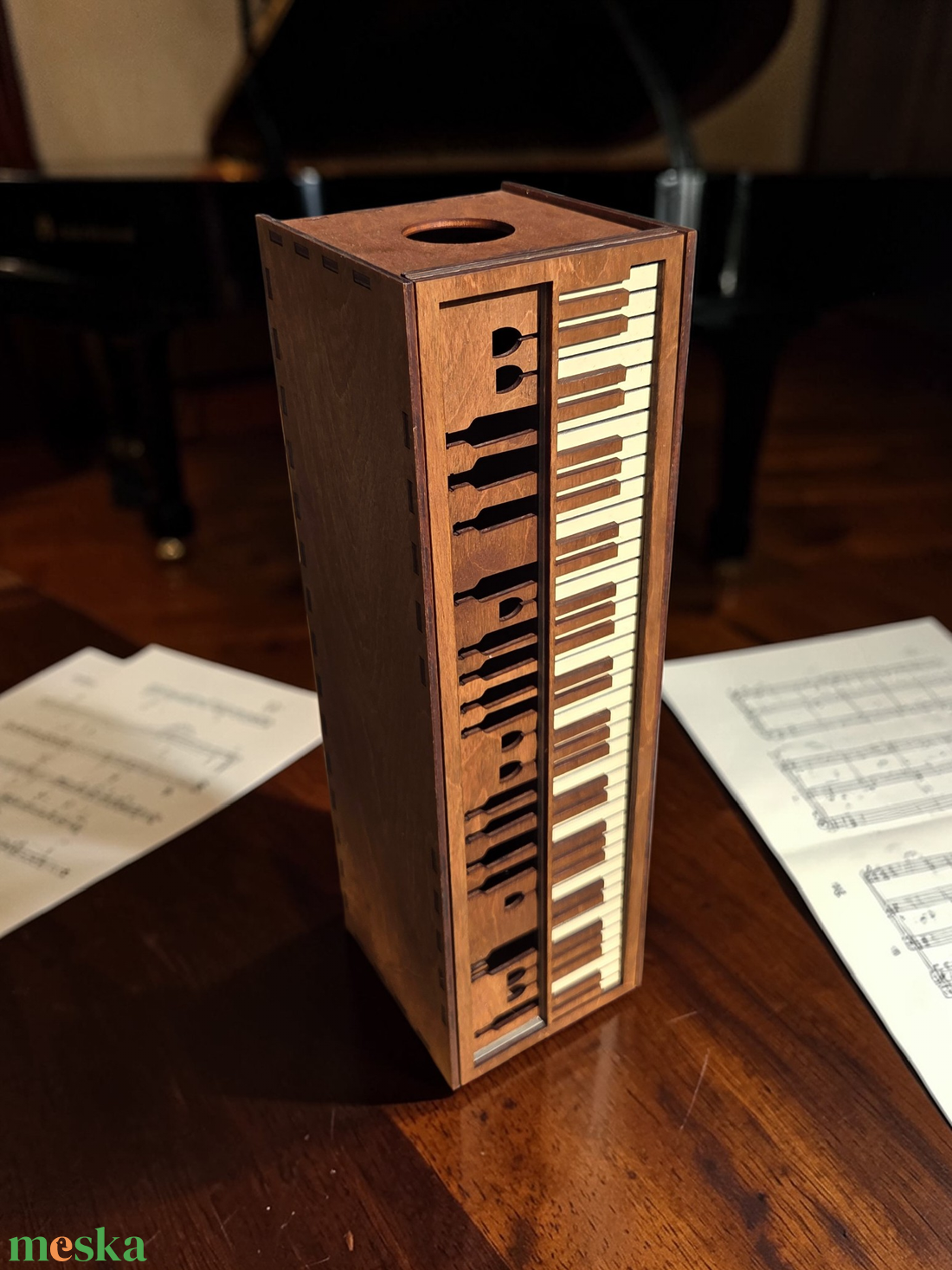 Prémium italtartó - születésnapra, névnapra, évfordulóra, ajándékba - zongora - otthon & életmód - konyhafelszerelés, tálalás - italos kellékek - italtartó - Meska.hu