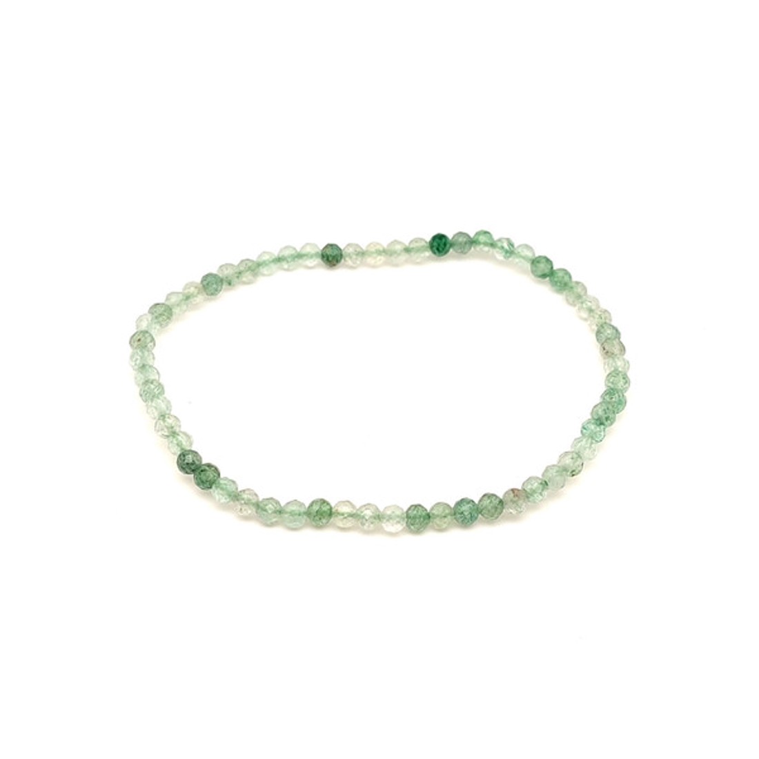 Fazettált aventurin golyós ásvány karkötő 3�4mm - ékszer - karkötő - ásványkarkötő - Meska.hu