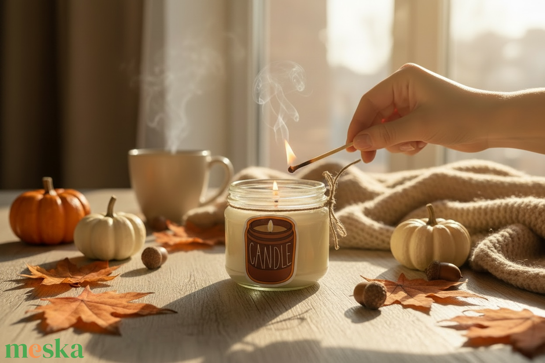 Mézeskalács illatú szójaviasz gyertya (200 ml) - otthon & életmód - gyertya, illat, aroma - gyertya - Meska.hu