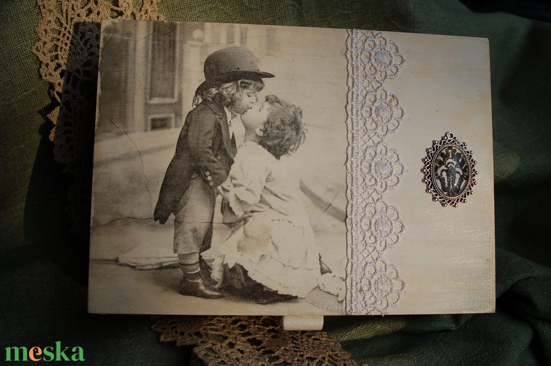 Esküvős vagy teás doboz vintage stílusban - - Meska.hu Esküvős vagy teás doboz vintage stílusban - - Meska.hu