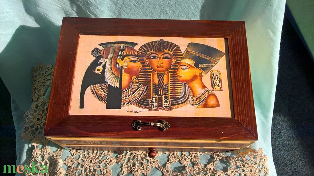 Nagy ékszeres doboz - Egyiptomi - - Meska.hu Nagy ékszeres doboz - Egyiptomi - - Meska.hu