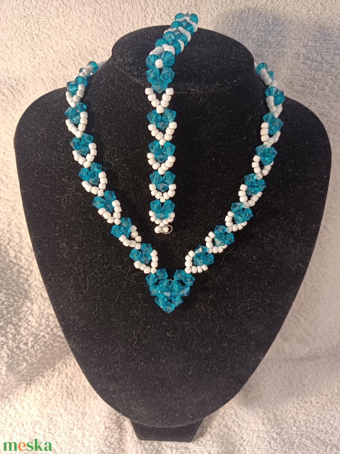 193 - ékszer - nyaklánc - gyöngyös nyaklánc - Meska.hu