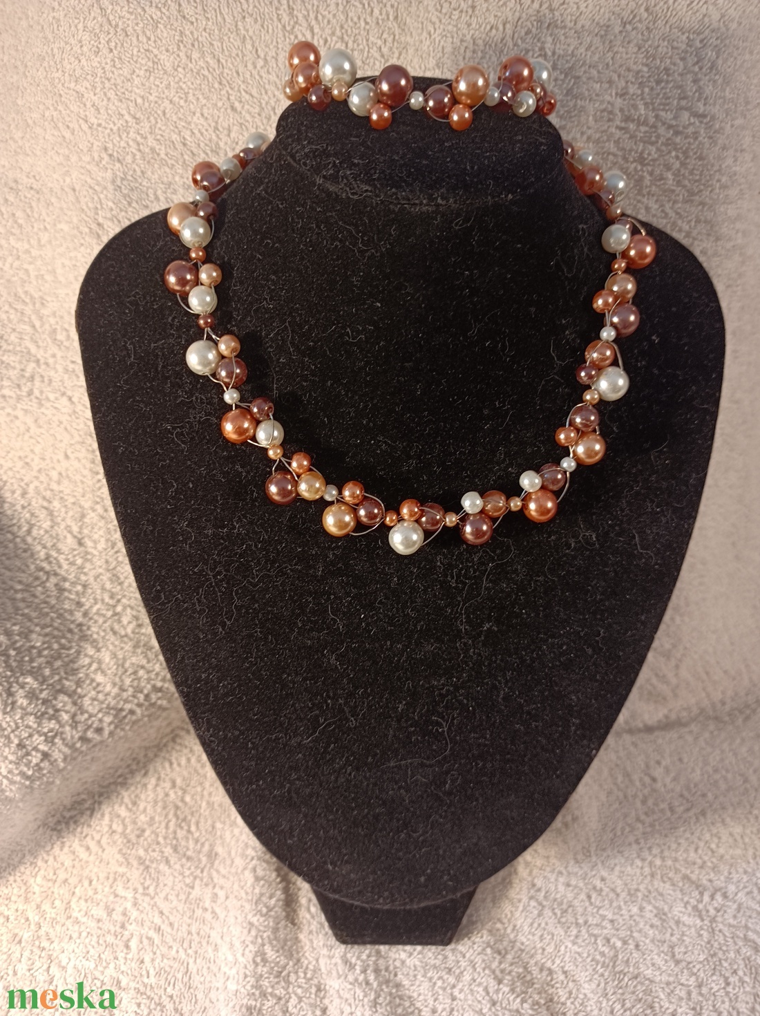 230 - ékszer - nyaklánc - gyöngyös nyaklánc - Meska.hu