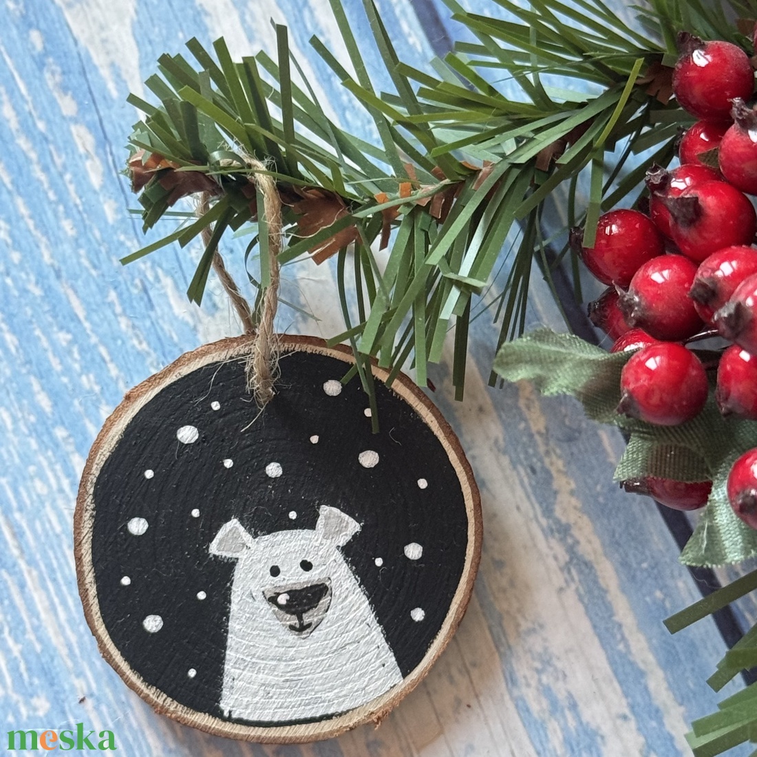 Fakorong karácsonyfa dísz - macis - karácsony - karácsonyi lakásdekoráció - karácsonyfadíszek - Meska.hu