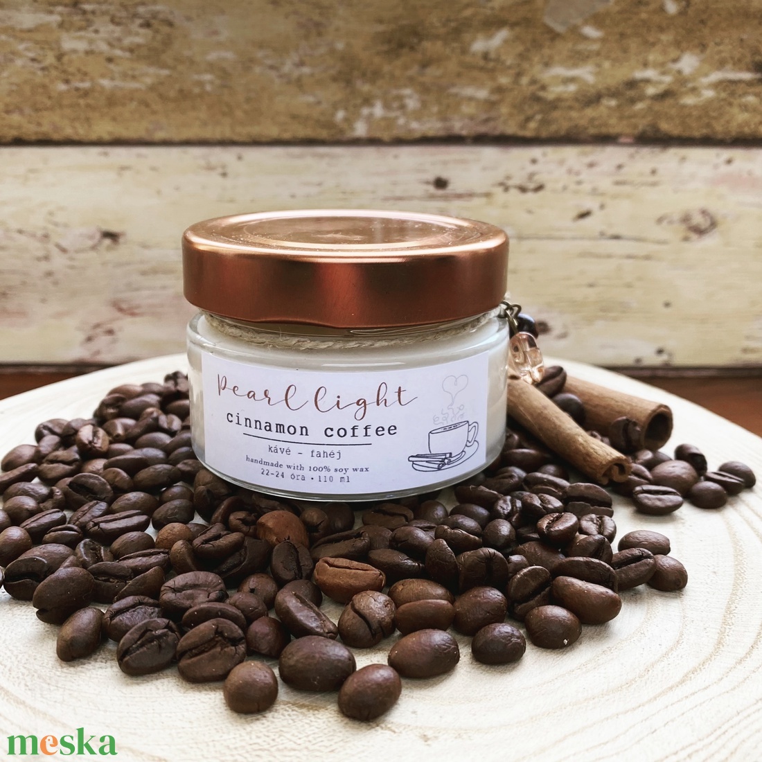 Cinnamon Coffee szójagyertya CLASSIC - otthon & életmód - gyertya, illat, aroma - gyertya - Meska.hu Cinnamon Coffee szójagyertya CLASSIC - otthon & életmód - gyertya, illat, aroma - gyertya - Meska.hu