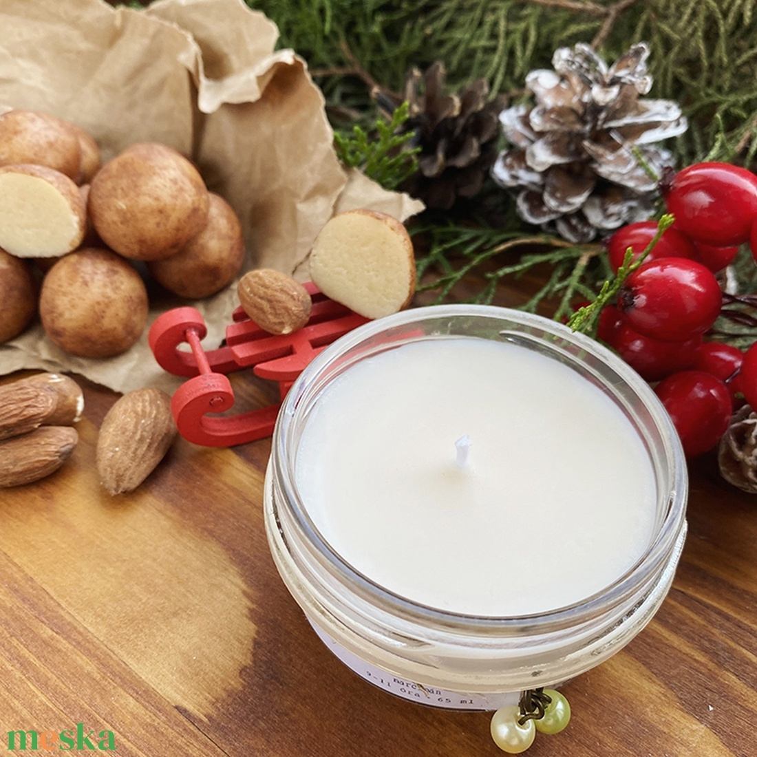 Marzipan szójagyertya MINI - otthon & életmód - gyertya, illat, aroma - gyertya - Meska.hu Marzipan szójagyertya MINI - otthon & életmód - gyertya, illat, aroma - gyertya - Meska.hu
