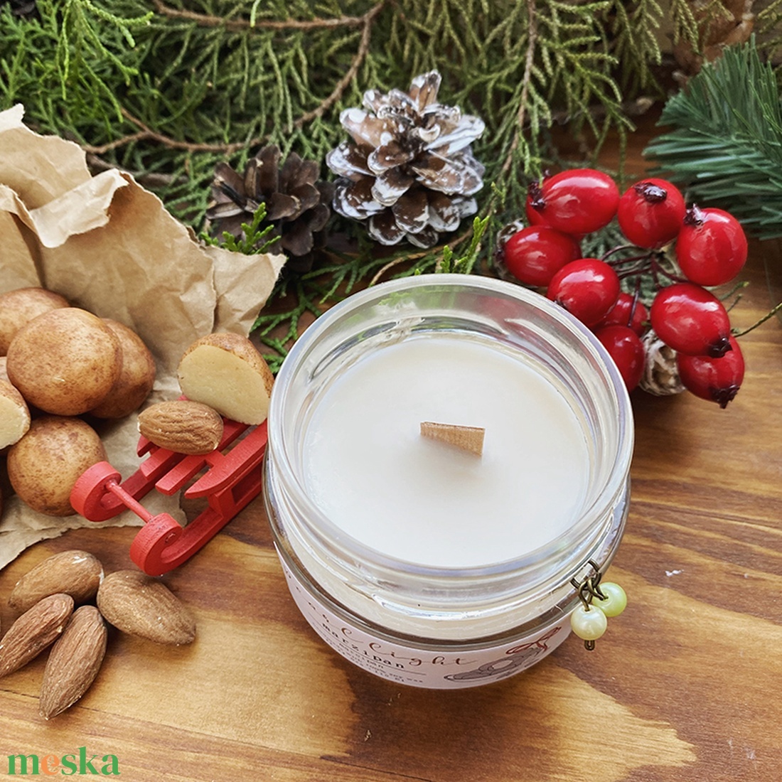 Marzipan szójagyertya CLASSIC - otthon & életmód - gyertya, illat, aroma - gyertya - Meska.hu Marzipan szójagyertya CLASSIC - otthon & életmód - gyertya, illat, aroma - gyertya - Meska.hu