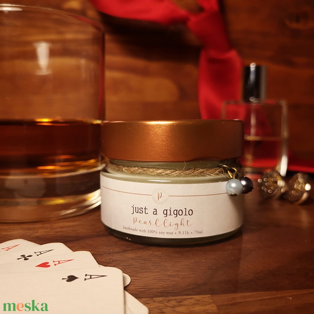 Just a Gigolo 75 ml - otthon & életmód - gyertya, illat, aroma - gyertya - Meska.hu
