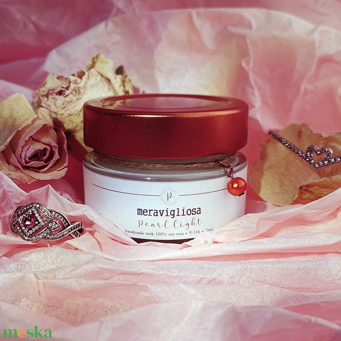 Meravigliosa 75 ml - otthon & életmód - gyertya, illat, aroma - gyertya - Meska.hu