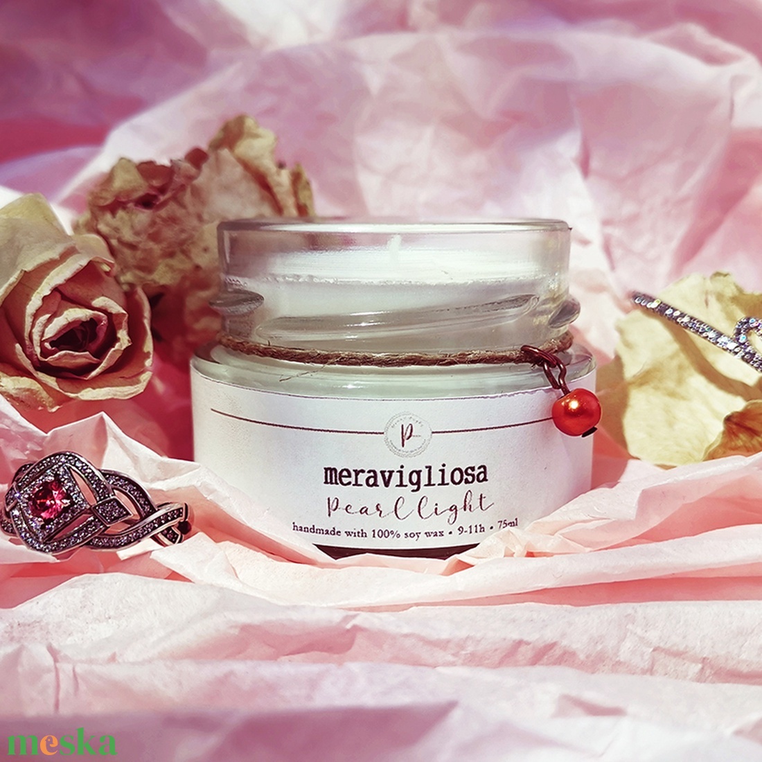 Meravigliosa 75 ml - otthon & életmód - gyertya, illat, aroma - gyertya - Meska.hu