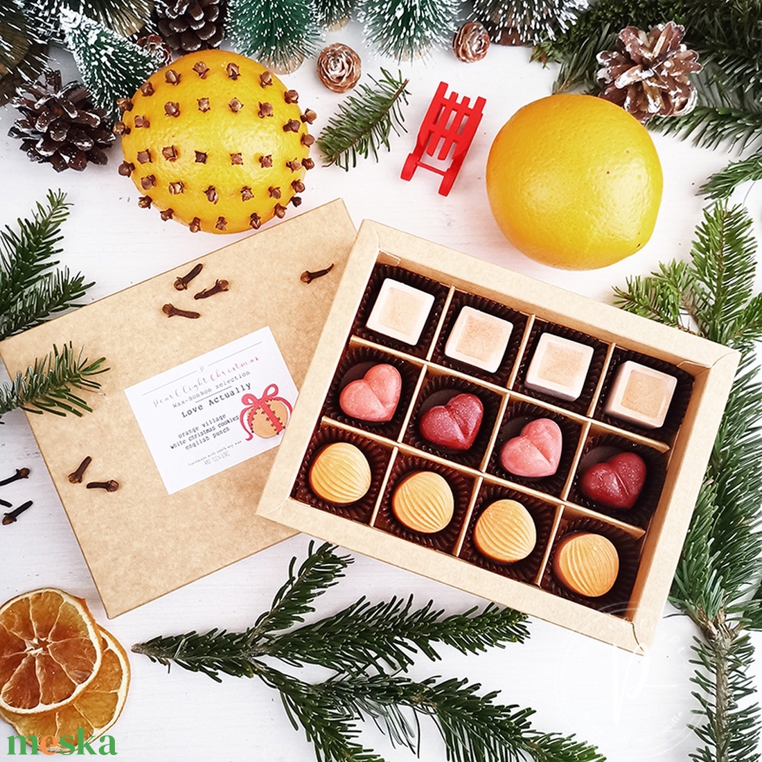 LOVE ACTUALLY - illatviasz válogatás - karácsony - karácsonyi lakásdekoráció - karácsonyi illatgyertya, mécses - Meska.hu