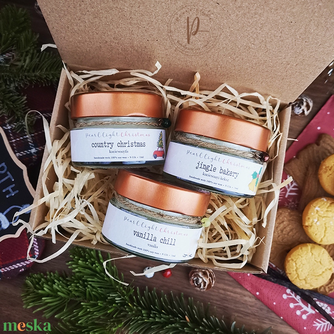 HOLIDAY Pearl Box - karácsony - karácsonyi lakásdekoráció - karácsonyi illatgyertya, mécses - Meska.hu