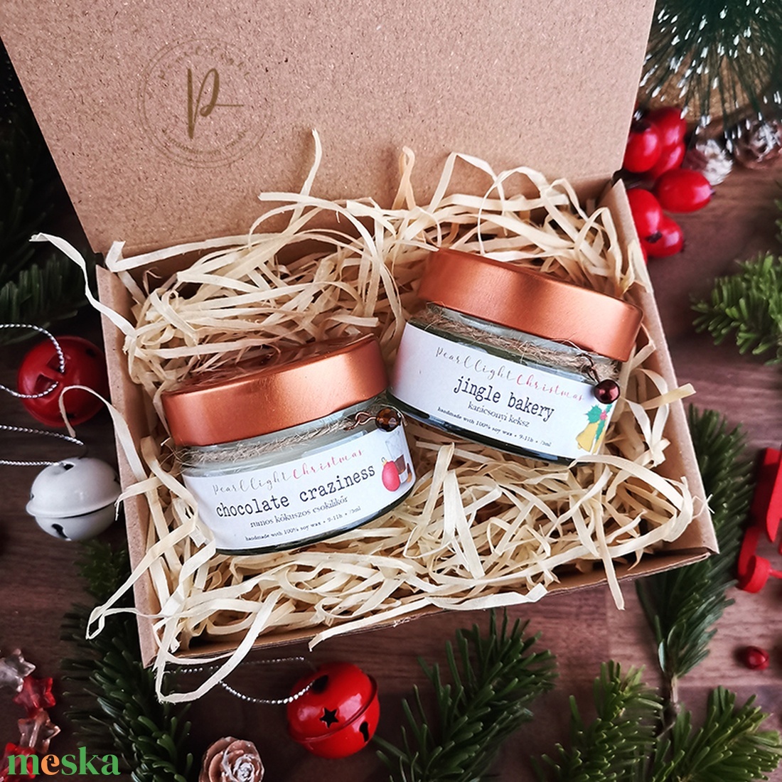 Elf Box IV. - ajándékcsomag - karácsony - karácsonyi lakásdekoráció - karácsonyi illatgyertya, mécses - Meska.hu