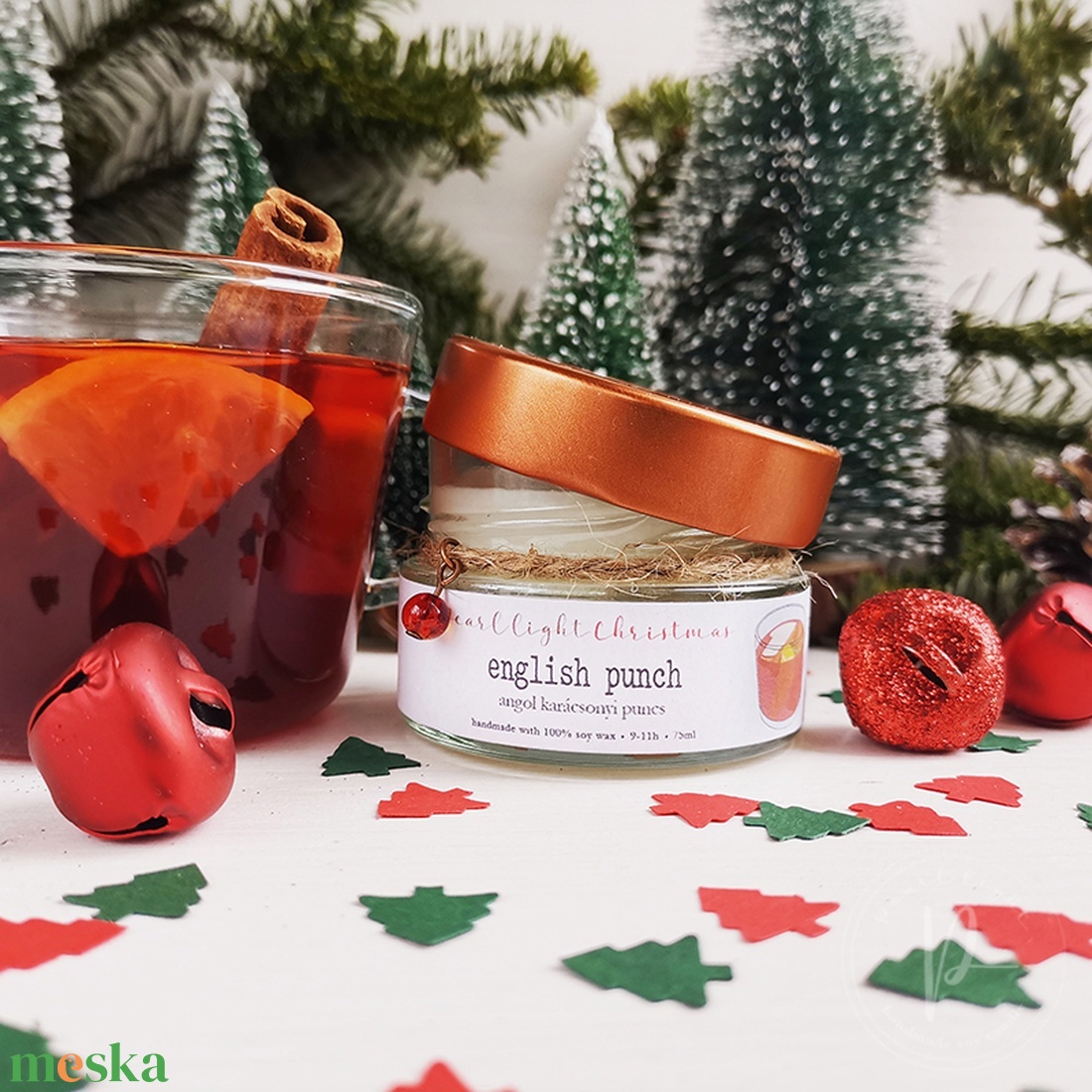 Elf Box VI. ajándékcsomag - karácsony - karácsonyi lakásdekoráció - karácsonyi illatgyertya, mécses - Meska.hu