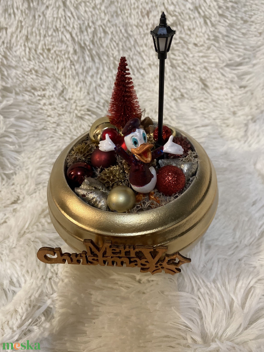 Disney karácsonyi asztaldísz - karácsony - adventi díszek - adventi koszorú - Meska.hu