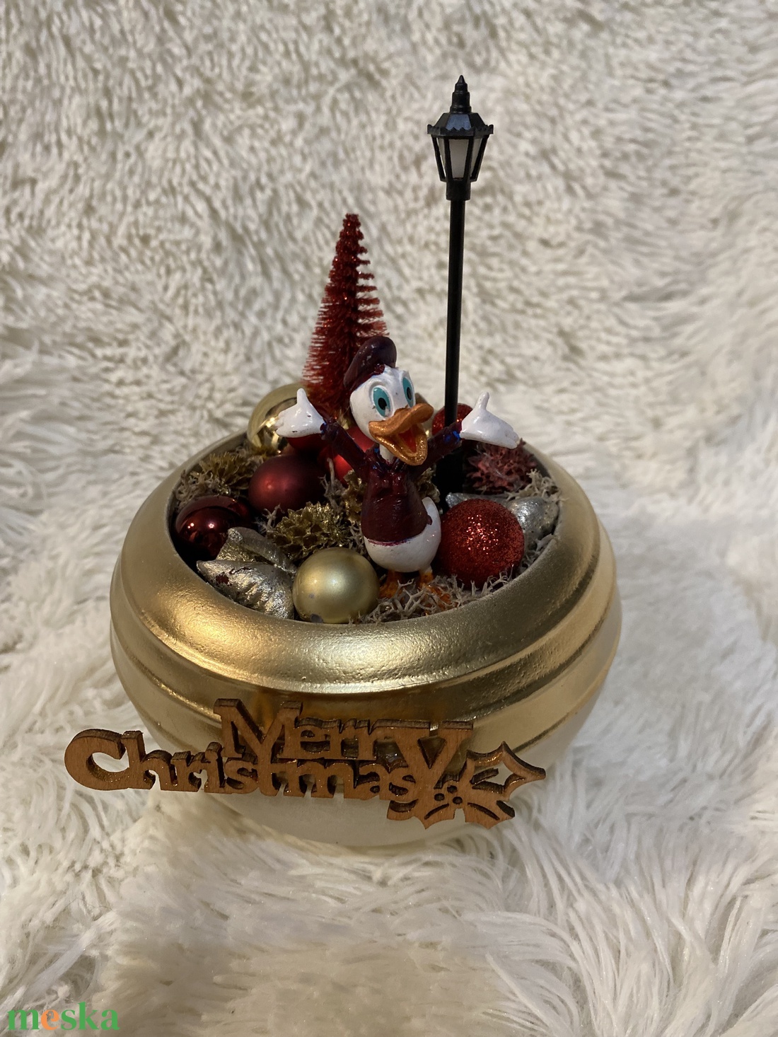 Disney karácsonyi asztaldísz - karácsony - adventi díszek - adventi koszorú - Meska.hu