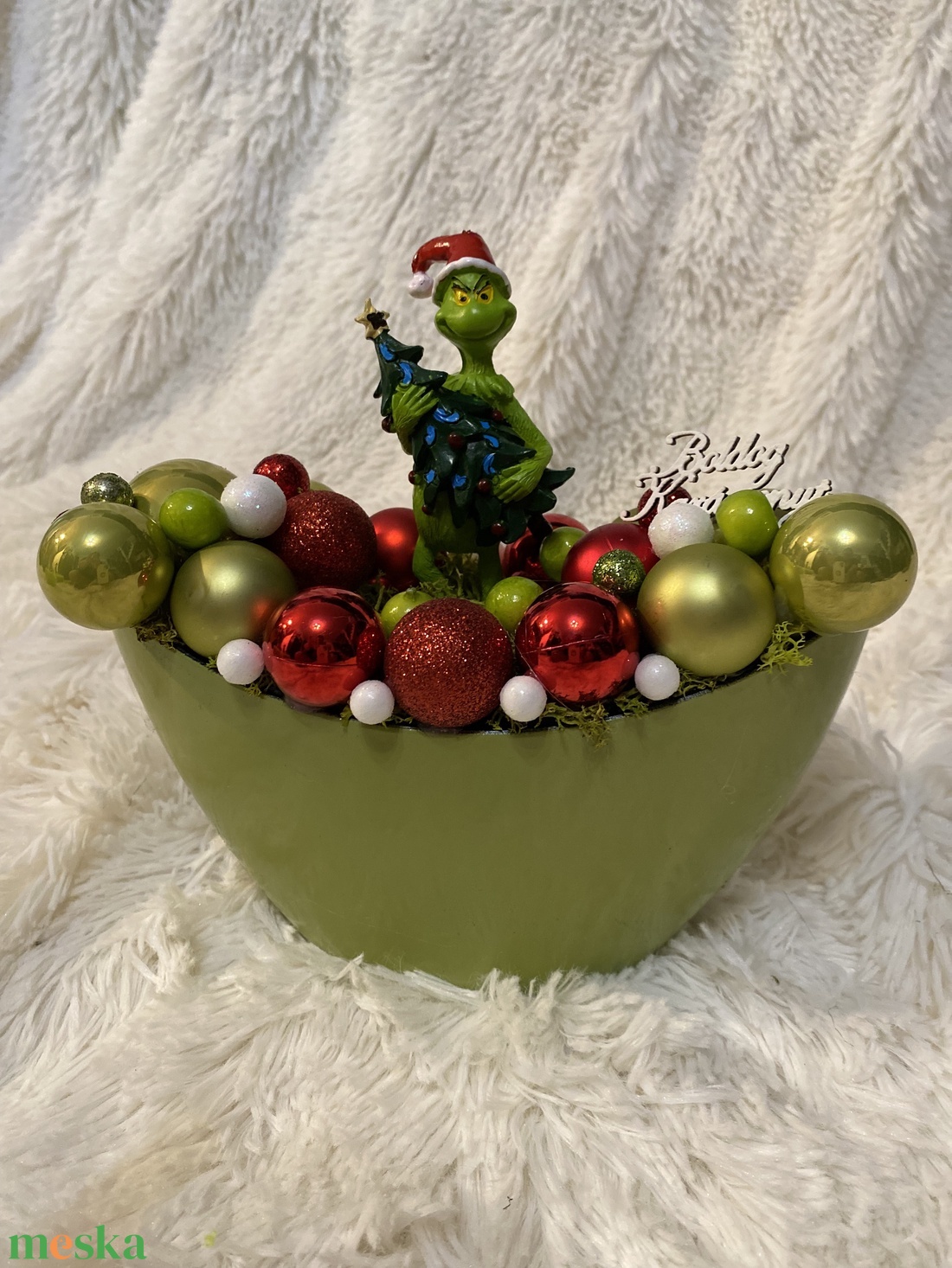 Grincs Karácsonyi asztal disz - karácsony - adventi díszek - adventi koszorú - Meska.hu Grincs Karácsonyi asztal disz - karácsony - adventi díszek - adventi koszorú - Meska.hu