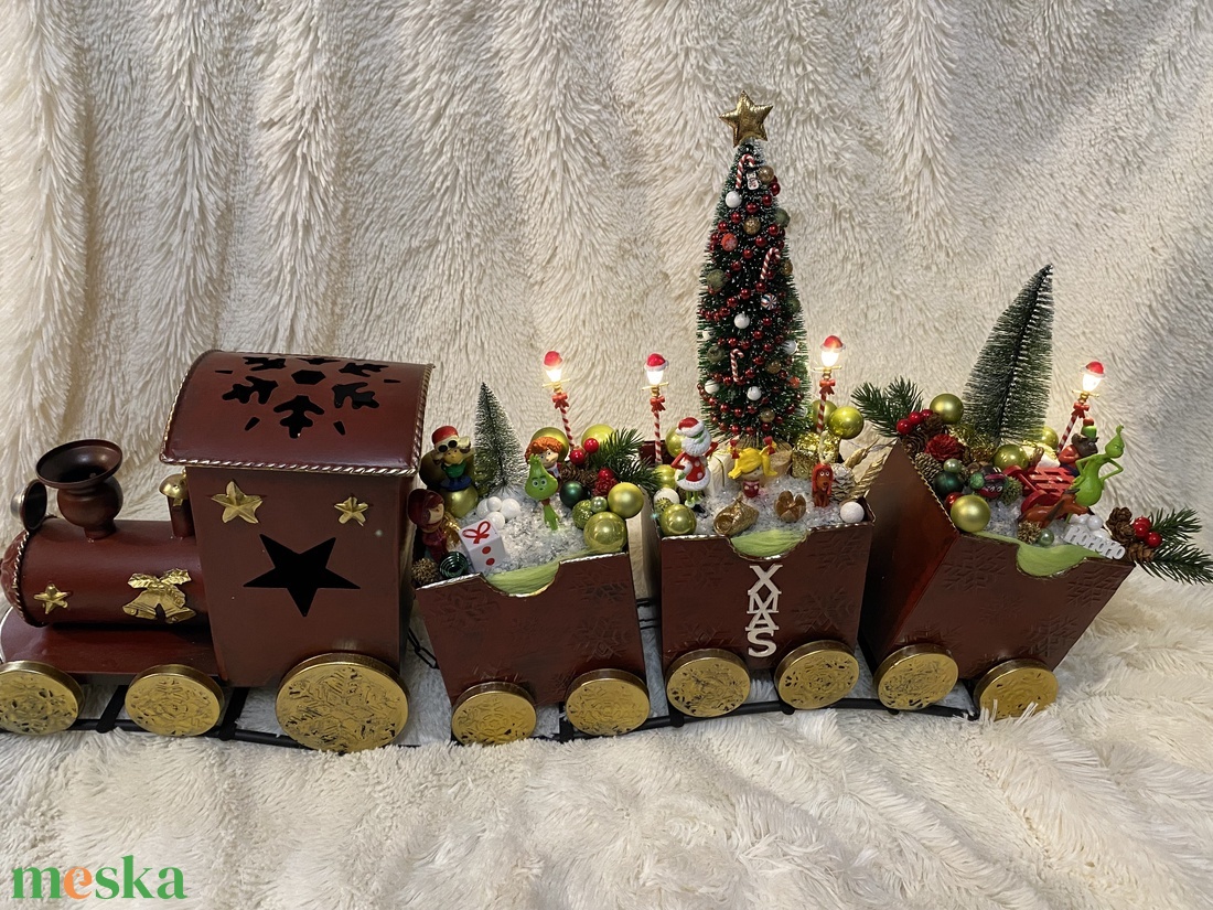 Grincs. Karácsonyi vonat ki falva - karácsony - adventi díszek - adventi koszorú - Meska.hu Grincs. Karácsonyi vonat ki falva - karácsony - adventi díszek - adventi koszorú - Meska.hu
