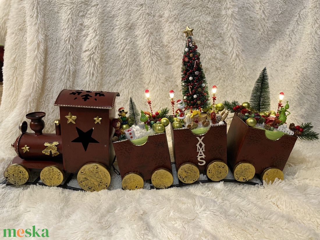 Grincs. Karácsonyi vonat ki falva - karácsony - adventi díszek - adventi koszorú - Meska.hu Grincs. Karácsonyi vonat ki falva - karácsony - adventi díszek - adventi koszorú - Meska.hu