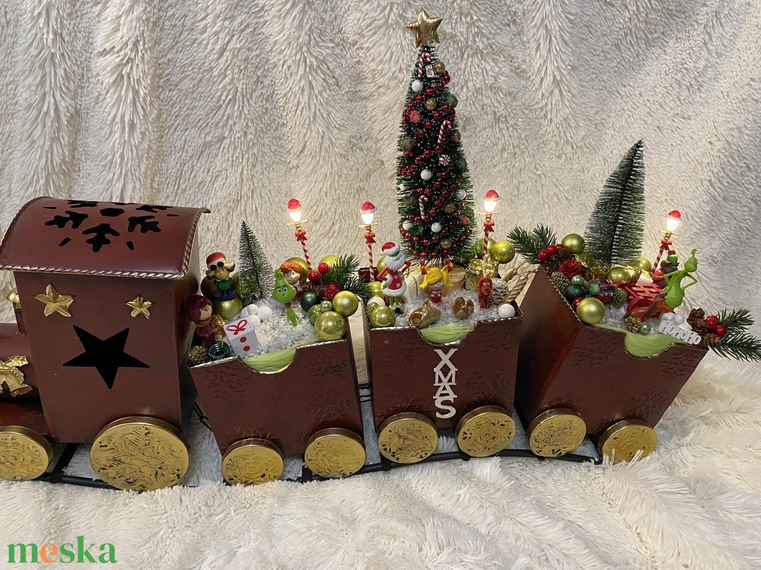 Grincs. Karácsonyi vonat ki falva - karácsony - adventi díszek - adventi koszorú - Meska.hu Grincs. Karácsonyi vonat ki falva - karácsony - adventi díszek - adventi koszorú - Meska.hu