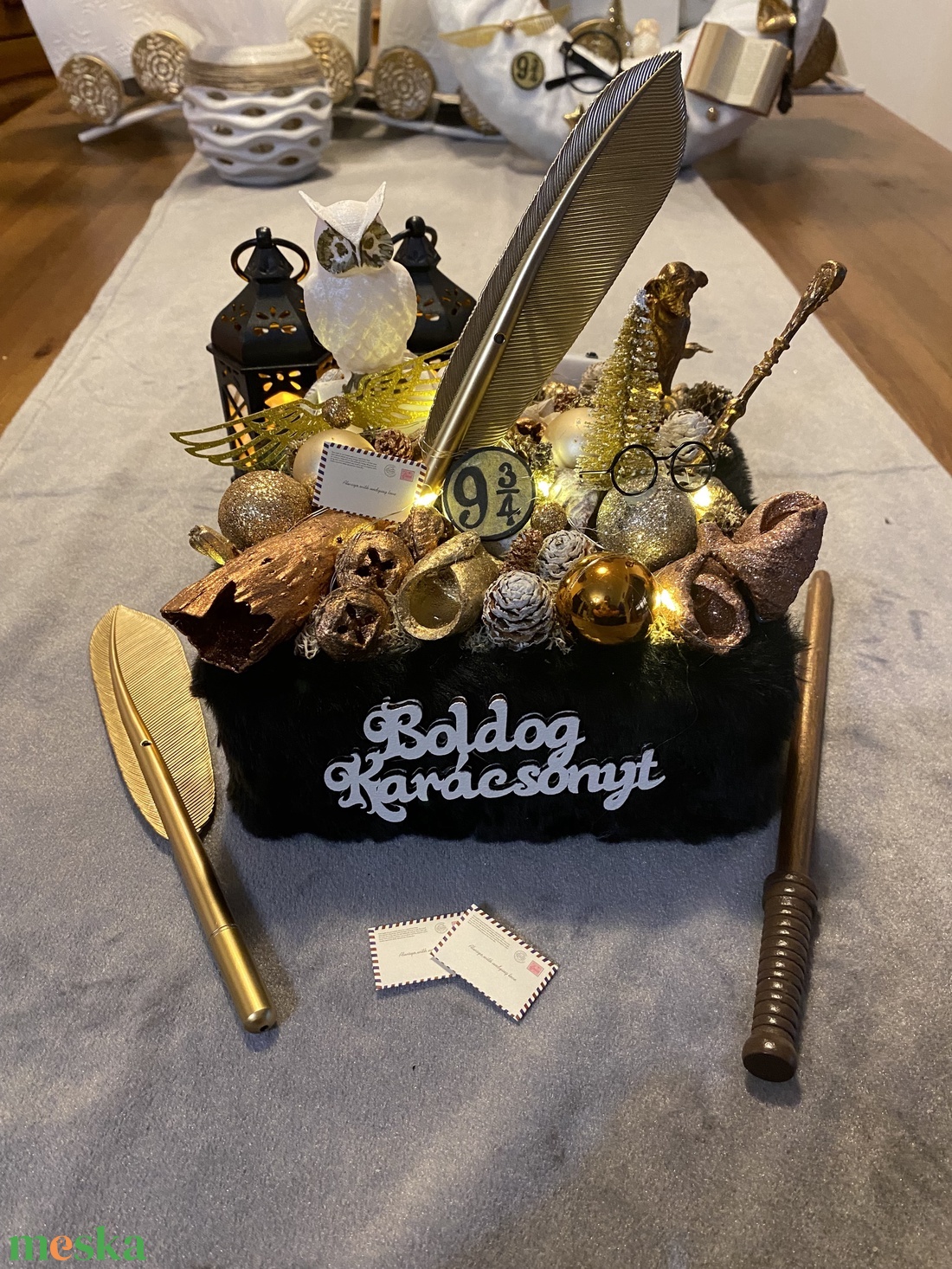 Harry Potter karácsonyi asztal disz - karácsony - karácsonyi lakásdekoráció - karácsonyfadíszek - Meska.hu Harry Potter karácsonyi asztal disz - karácsony - karácsonyi lakásdekoráció - karácsonyfadíszek - Meska.hu