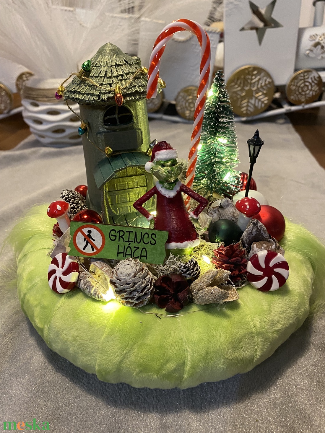 Grincs karácsonyi asztal disz - karácsony - adventi díszek - adventi asztaldísz - Meska.hu Grincs karácsonyi asztal disz - karácsony - adventi díszek - adventi asztaldísz - Meska.hu