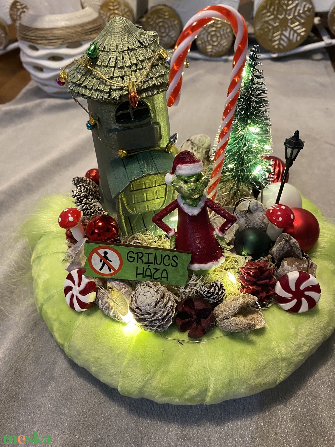 Grincs karácsonyi asztal disz - karácsony - adventi díszek - adventi asztaldísz - Meska.hu Grincs karácsonyi asztal disz - karácsony - adventi díszek - adventi asztaldísz - Meska.hu