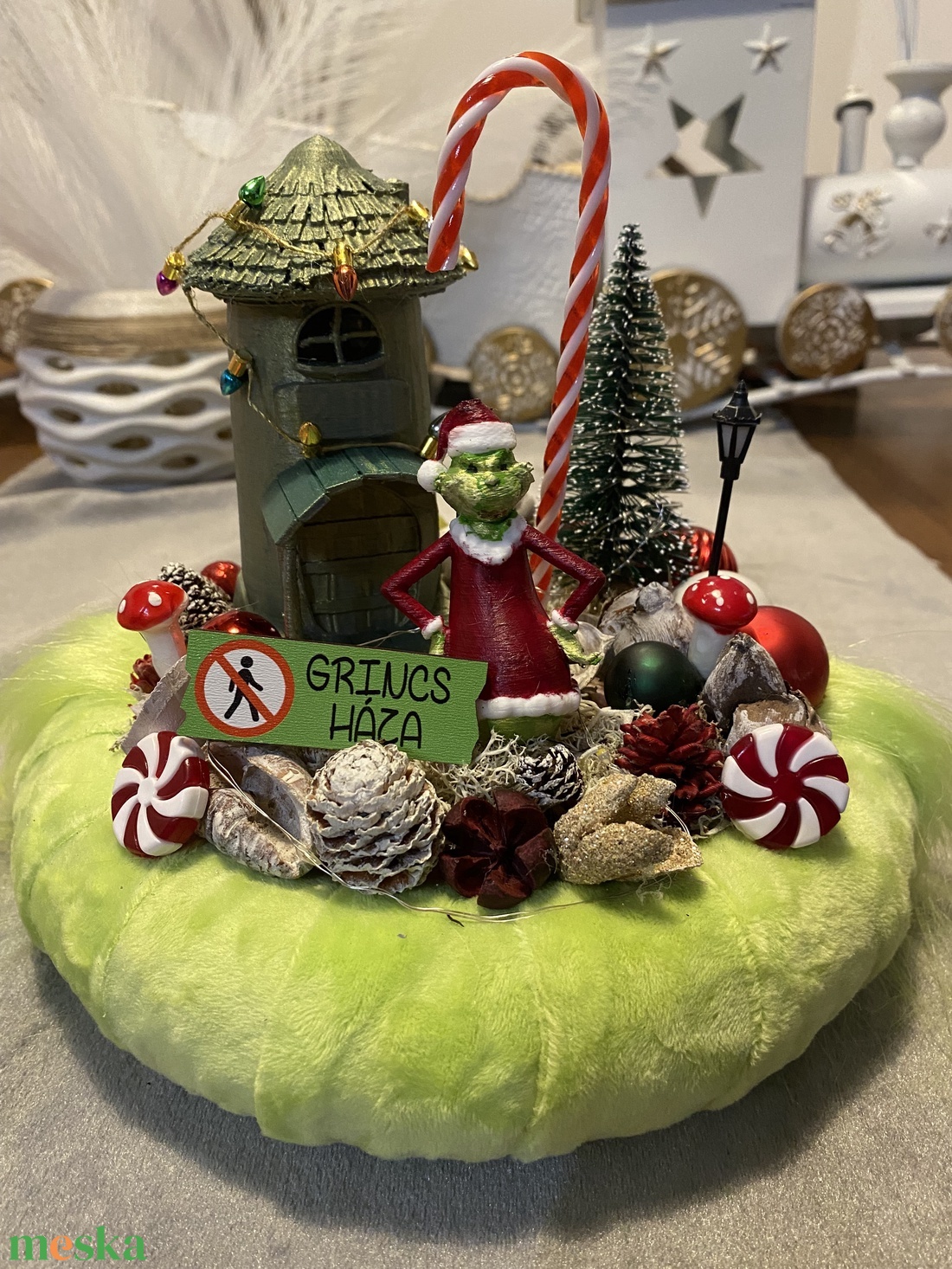 Grincs karácsonyi asztal disz - karácsony - adventi díszek - adventi asztaldísz - Meska.hu Grincs karácsonyi asztal disz - karácsony - adventi díszek - adventi asztaldísz - Meska.hu