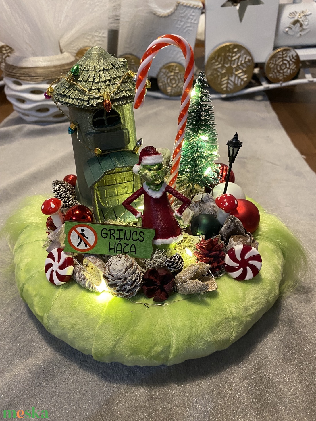 Grincs karácsonyi asztal disz - karácsony - adventi díszek - adventi asztaldísz - Meska.hu Grincs karácsonyi asztal disz - karácsony - adventi díszek - adventi asztaldísz - Meska.hu