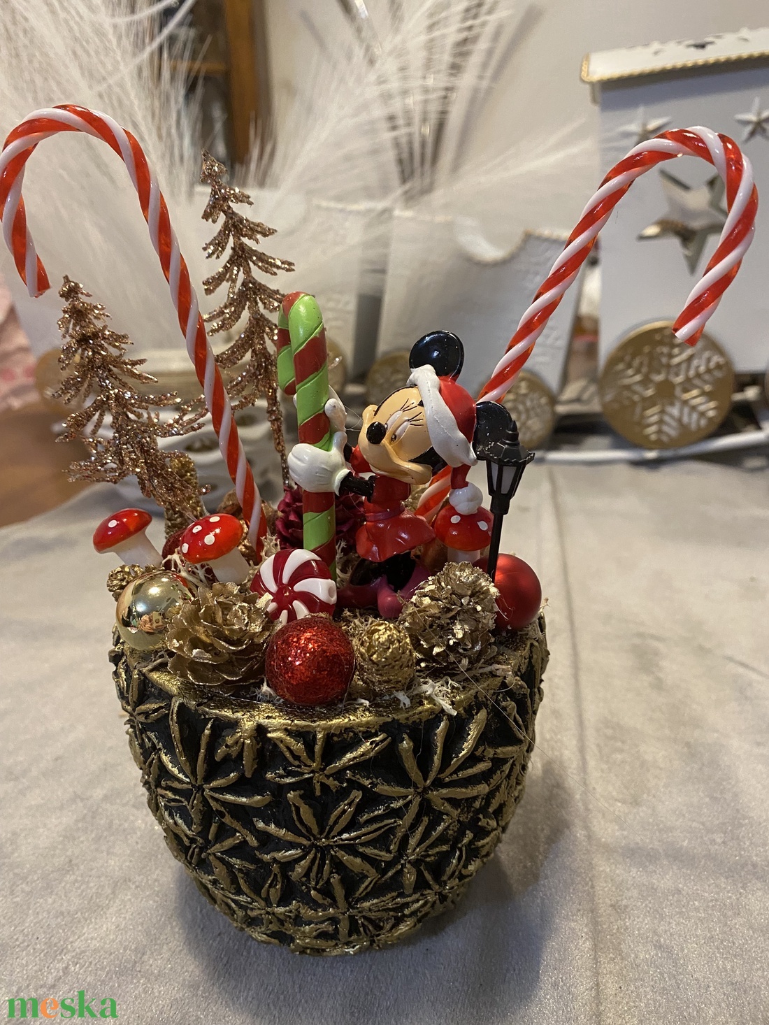Disney Minnie karácsonyi asztal disz - karácsony - karácsonyi lakásdekoráció - karácsonyfadíszek - Meska.hu Disney Minnie karácsonyi asztal disz - karácsony - karácsonyi lakásdekoráció - karácsonyfadíszek - Meska.hu